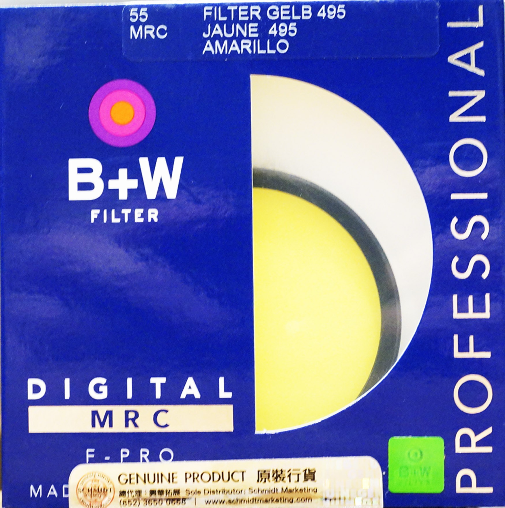 B+w 39mm Yellow Mrc 022m Filter 