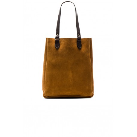 Rugged suede tote