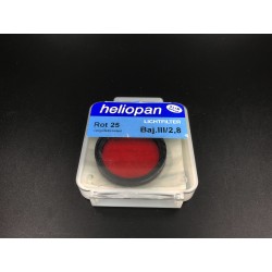 Heliopan Lightfilter Rot 25 39mm Red Filter (BRASS)