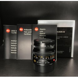 Leica Summicron-M 50mm F/2 V.5 Black Anodized Finish