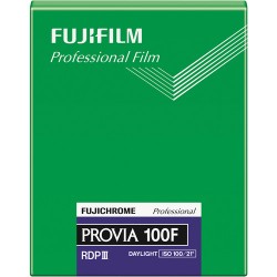 FUJIFILM Fujichrome Provia 100F Professional RDP-III Color Transparency Film (4 x 5", 20 Sheets)