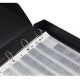 ADOX Adofile Archival Ring Binder,Black Plastic With Ring Closure