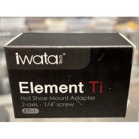 Iwata Tech Element Ti Hot Shoe Mount Adapter 2-axis.1/4"screw (ETL-1)