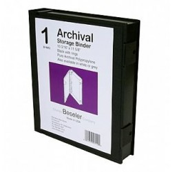 Besfile Archival Binder with Rings (Black)