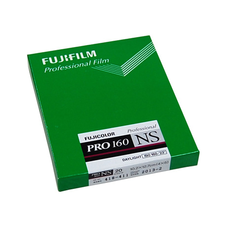 Fuji PRO 160NS sheet film 10.2 x 12.7cm (4x5in) / 20 sheets